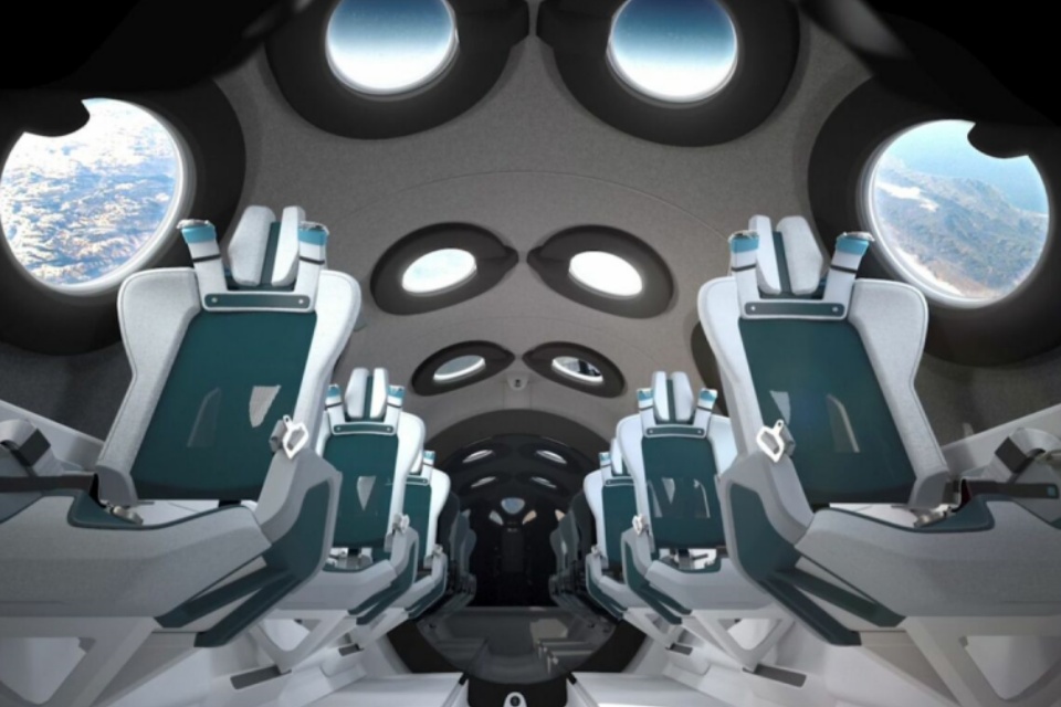 Virgin Galactic apresenta a cabine da nova espaçonave VSS Unity