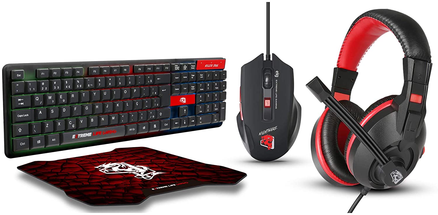 Imagem: Combo Gamer 4 Em 1 Cgst41, Elg
