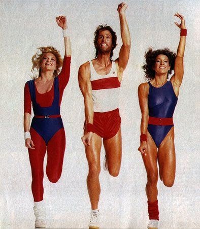 roupa de aerobica anos 80