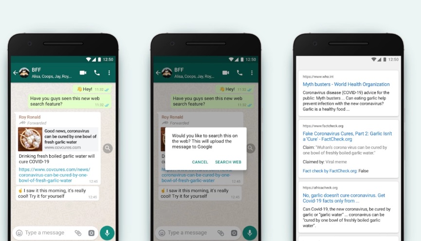 Novo recurso do WhatsApp ajuda a verificar se algo é Fake News