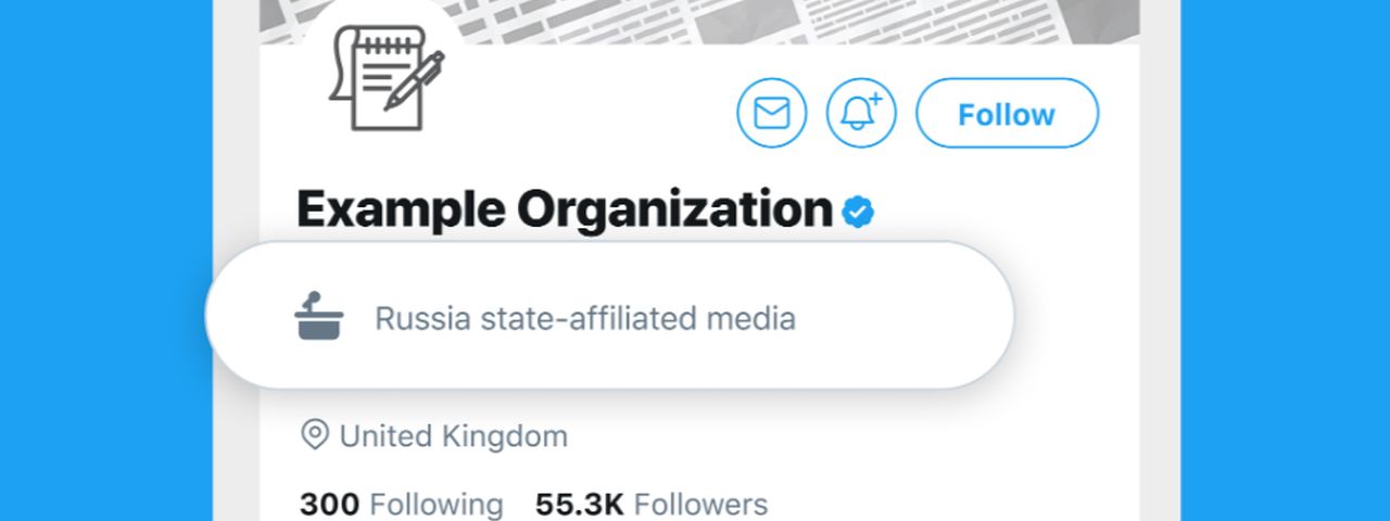 Twitter vai rotular perfis governamentais e de mídias estatais