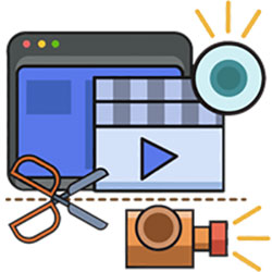 Logo Rene Video Editor Pro Ícone Logo Rene Video Editor Pro Ícone