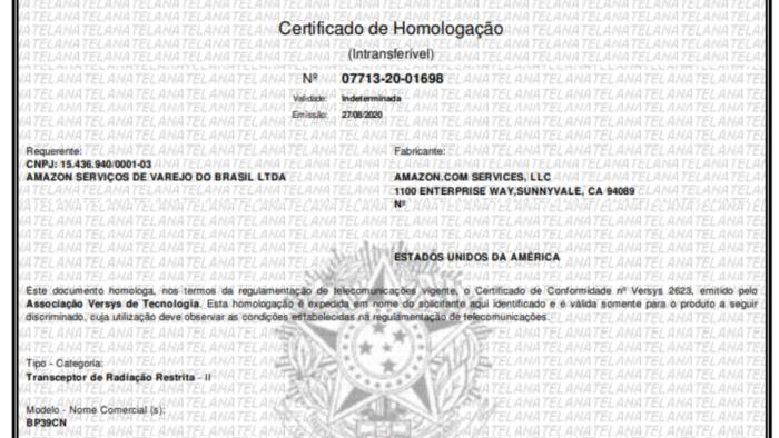 Documento da Anatel indica que Amazon Echo Auto pode ser vendido no Brasil.