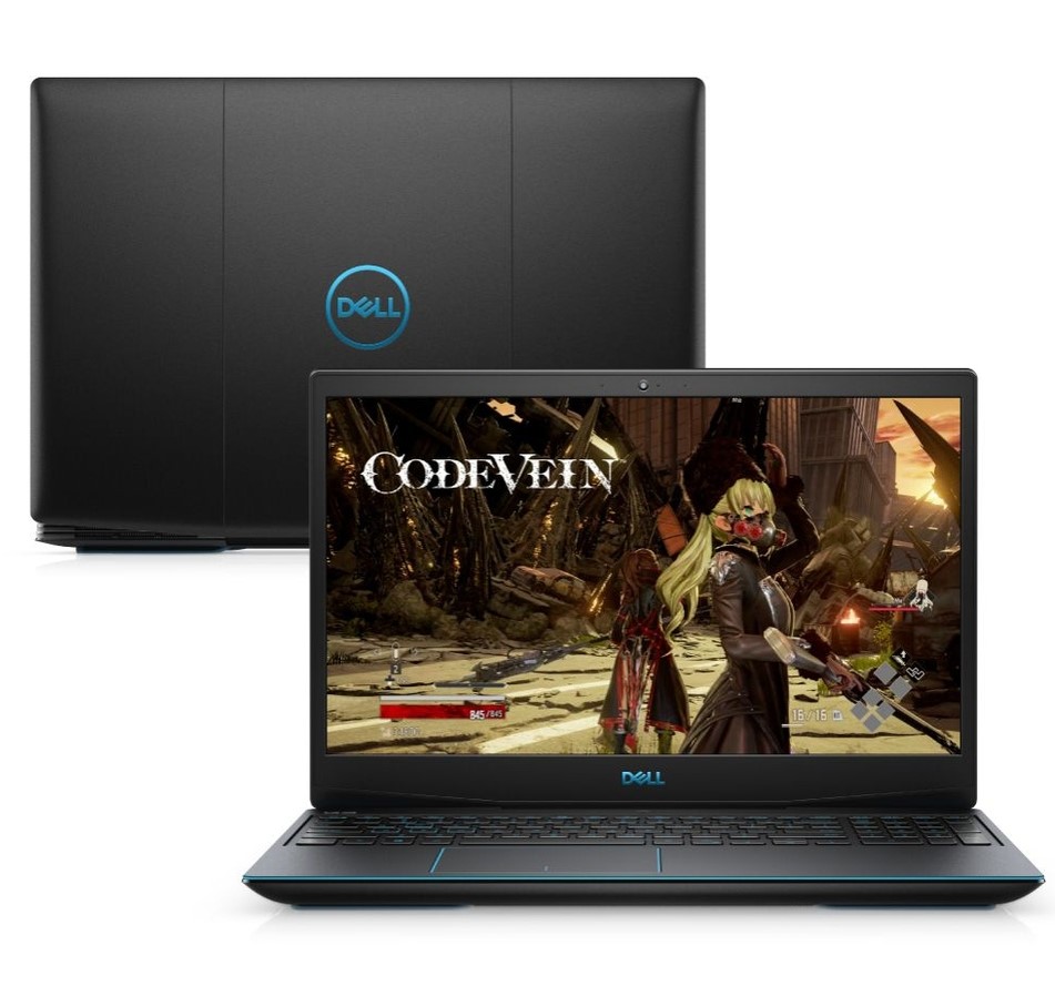 Imagem: Notebook Gamer Dell G3-3590-A60P, Intel Core i7, 8GB de RAM, Geforce GTX1660TI com 6GB, 512GB SSD