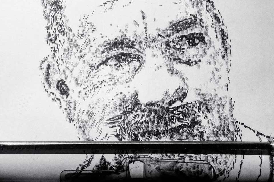 Artista cria ilustrações incríveis com uma máquina de escrever