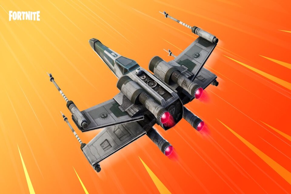 Agora você pode pilotar um X-Wing de Star Wars em Fortnite