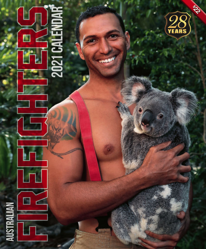 (Fonte: Calendário dos Bombeiros Australianos/Reprodução)