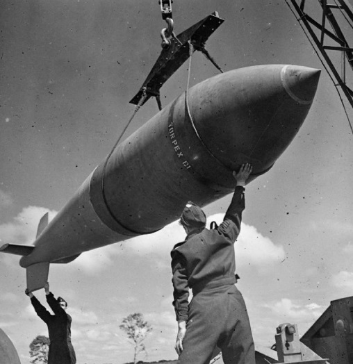 A Tallboy no período de guerra.