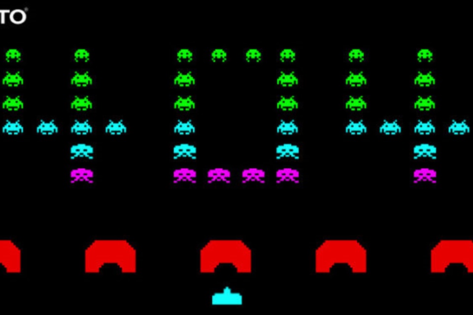 Space Invaders: jogue o game em página de erro no site da Taito