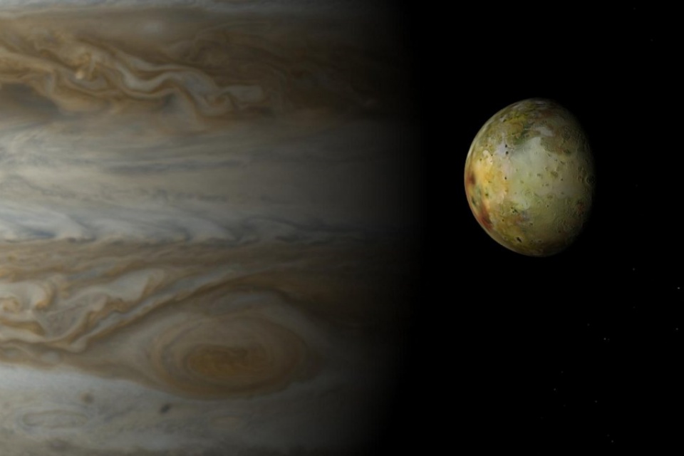 Vulcões ativos alimentam a atmosfera de Io, lua de Júpiter