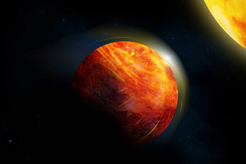 'Planeta-inferno' tem ventos supersônicos e chuva de lava