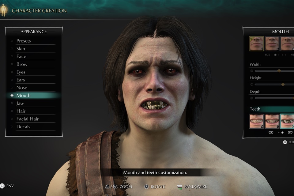 Demon's Souls Remake tem opções bem medonhas de dentes