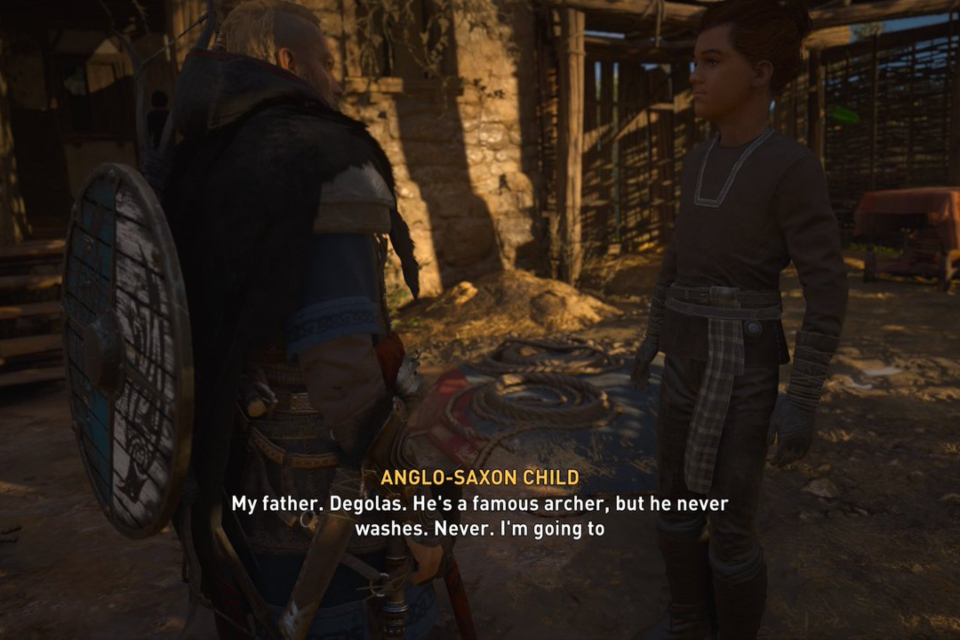 Crianças de Assassin's Creed Valhalla ficam gigantes com bug