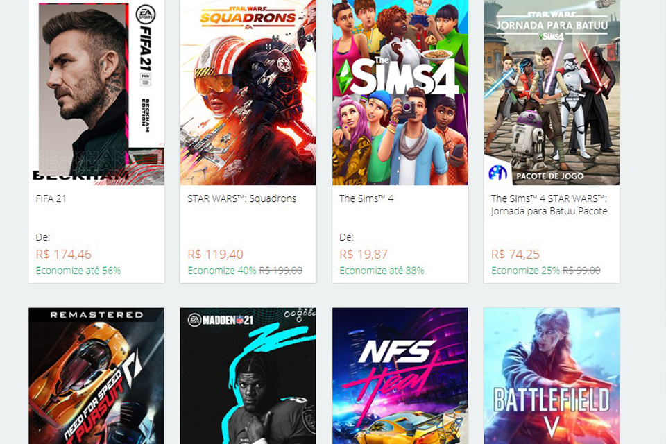 Black Friday: EA traz desconto de até 88% em promoções na Origin