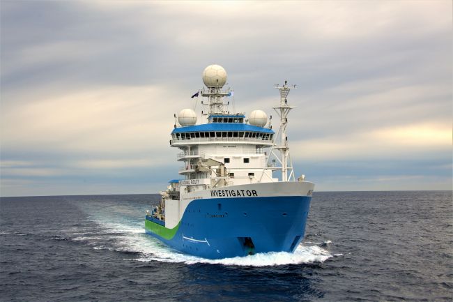 Navio que gravou as imagens tem o sugestivo nome Investigator. (Fonte: CSIRO/Divulgação)