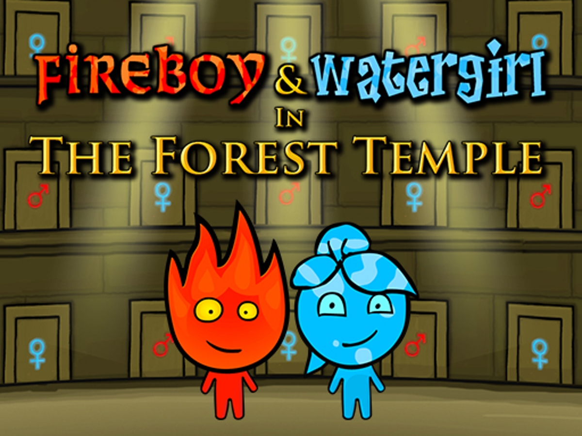 Fireboy and Watergirl in Forest Temple.
