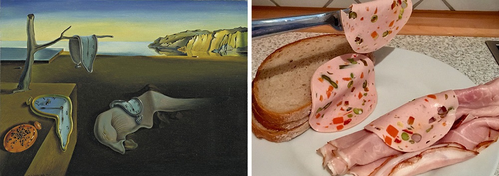 Uma versão um tanto abstrata da obra de Dalí