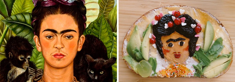 Um perfeito e detalhado retrato da Frida