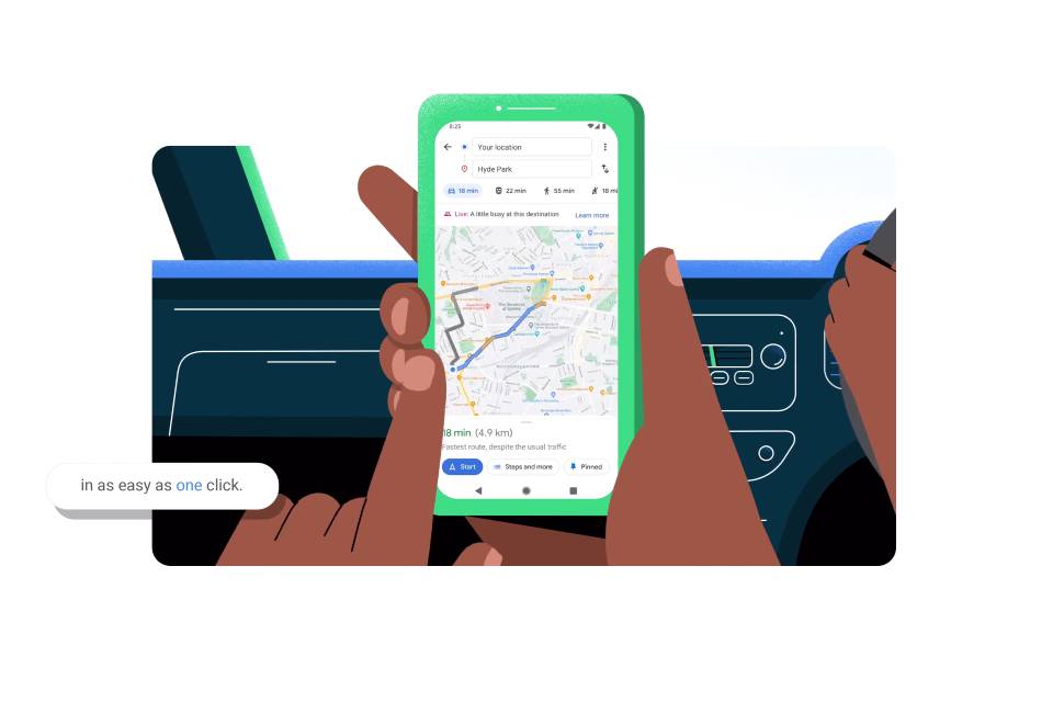Google Maps ganha recurso de 'viagem rápida'