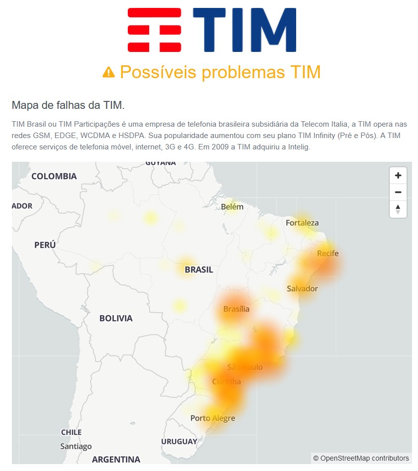 Clientes da TIM ficam sem sinal nesta quinta (17) - TecMundo