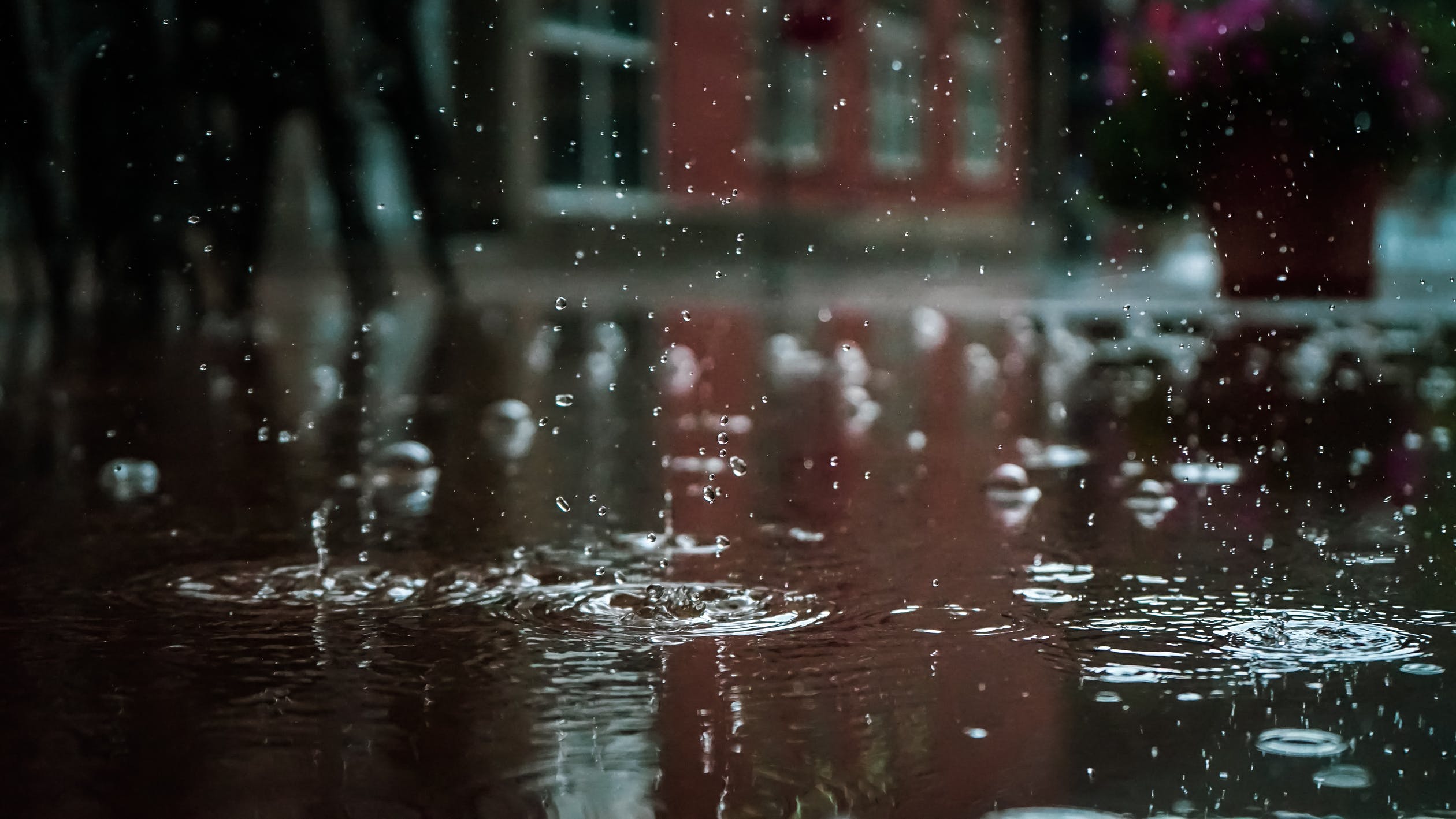 O aroma da chuva na grama também é muito agradável