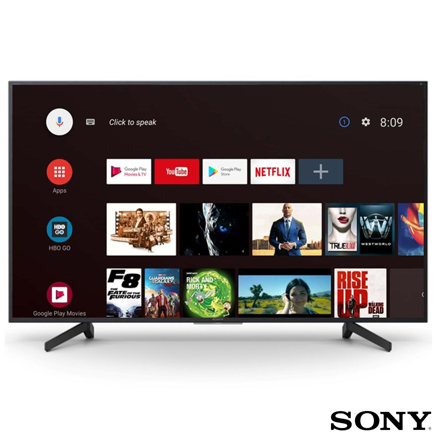 Imagem: Smart TV LED Sony 55" 4K , X805G