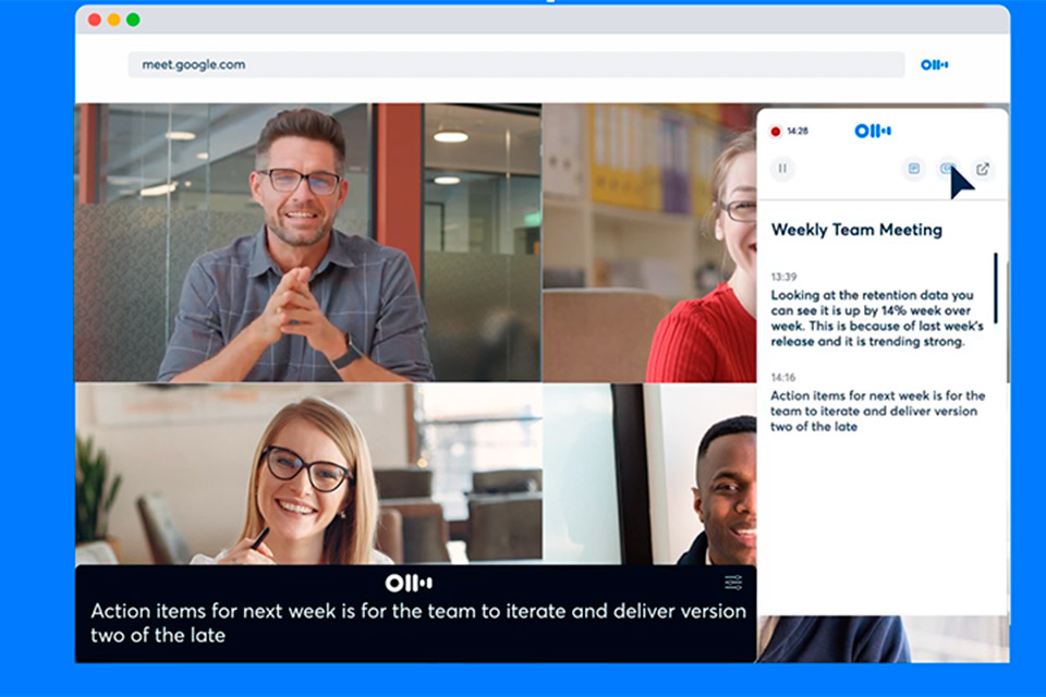 Google Meet ganha extensão que transcreve reuniões em tempo real