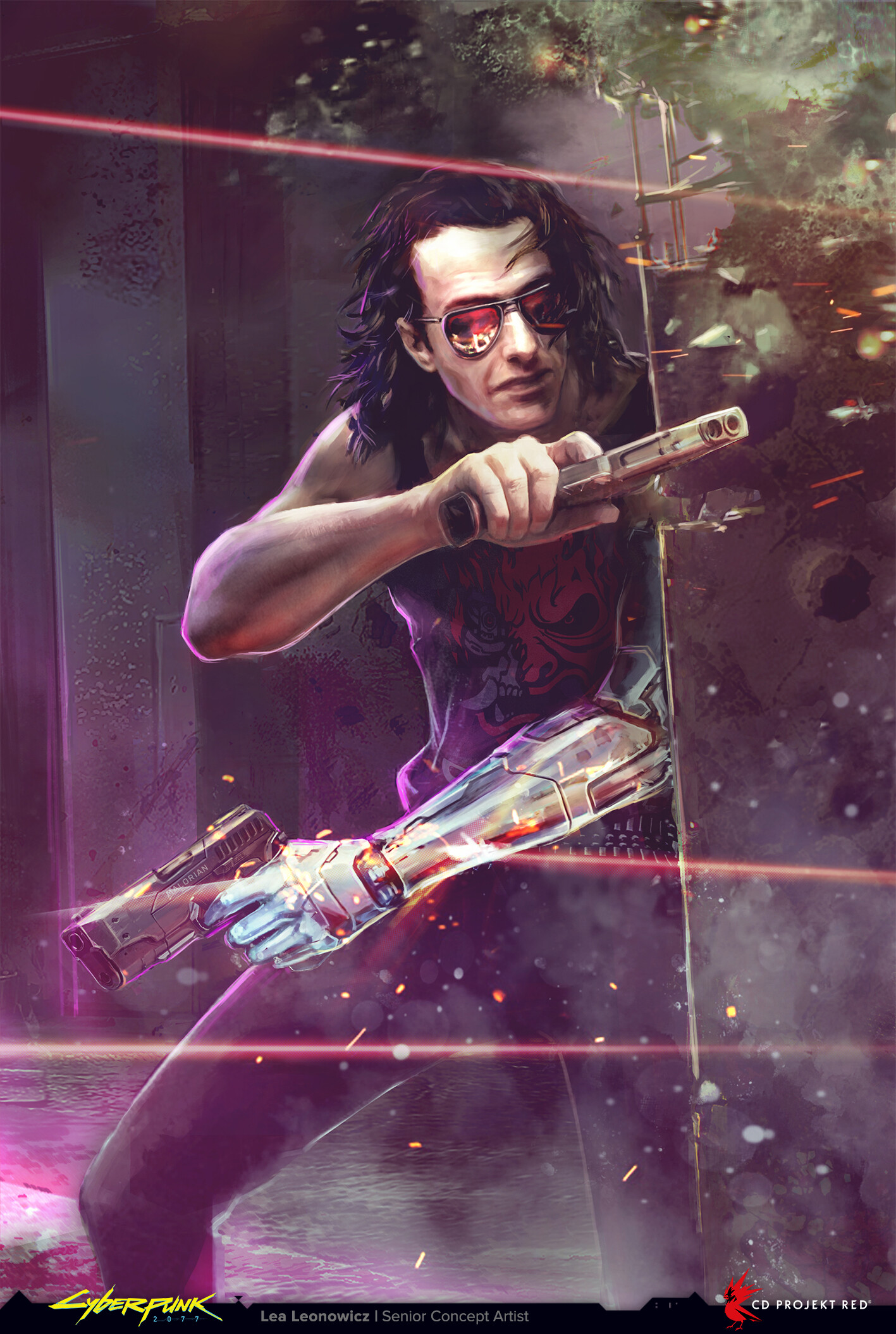 Artes conceituais mostram como seria Johnny Silverhand antes de ser Keanu Reeves