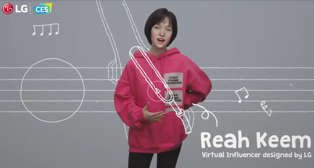 Reah Keem, a influenciadora virtual da marca totalmente criada a partir de aprendizado de máquina.