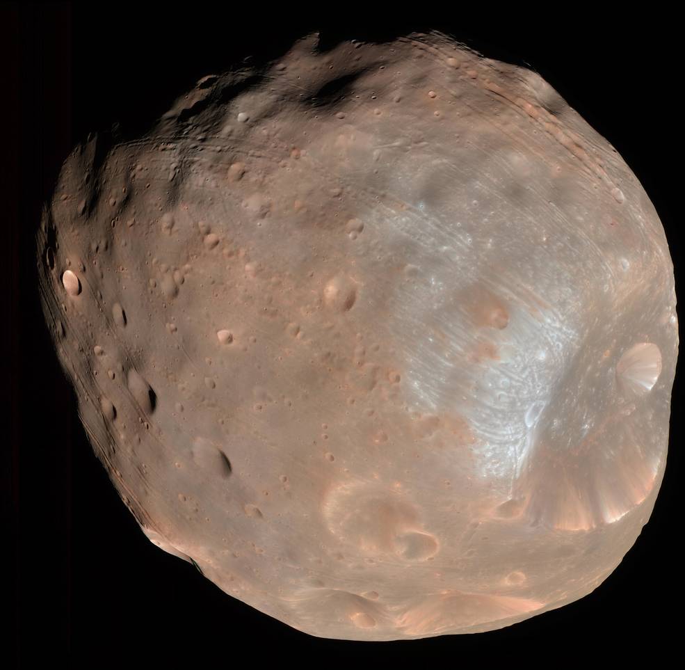Phobos carries elements from Mars' past.