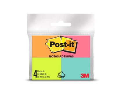 Imagem: Blocos de Notas Adesivas, 38X50mm, Post-it