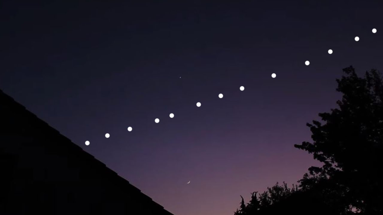 Luzes no céu hoje (10): satélites da SpaceX são vistos no Brasil