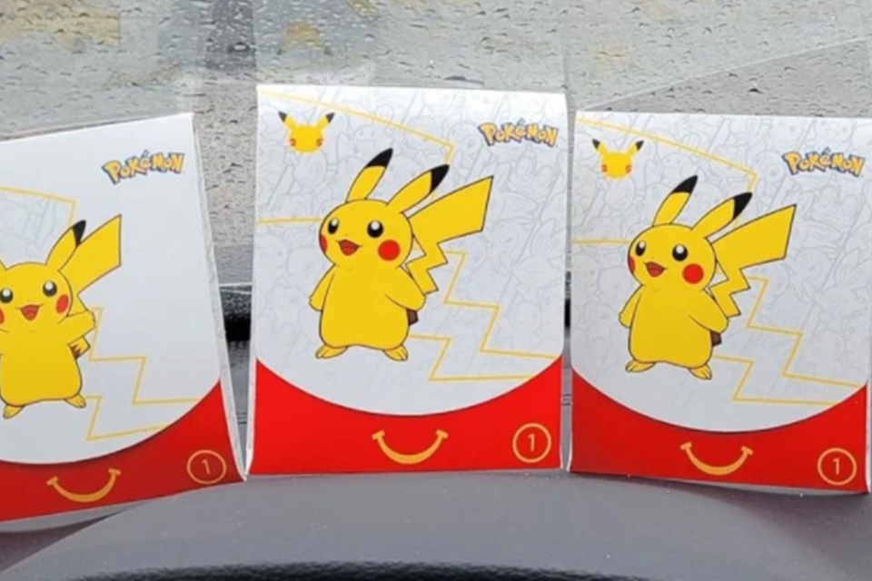 Cartas promocionais de Pokémon do McDonald’s geraram 'mercado negro'