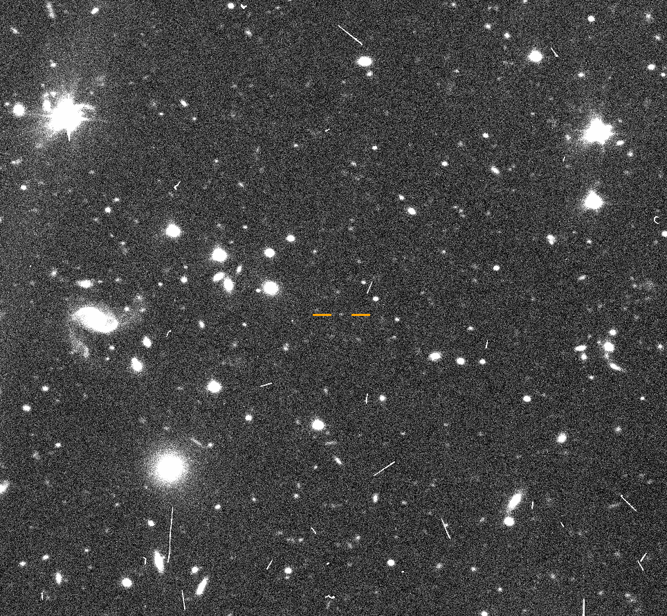 Capture of the 2018 AG37, so, so distant object.