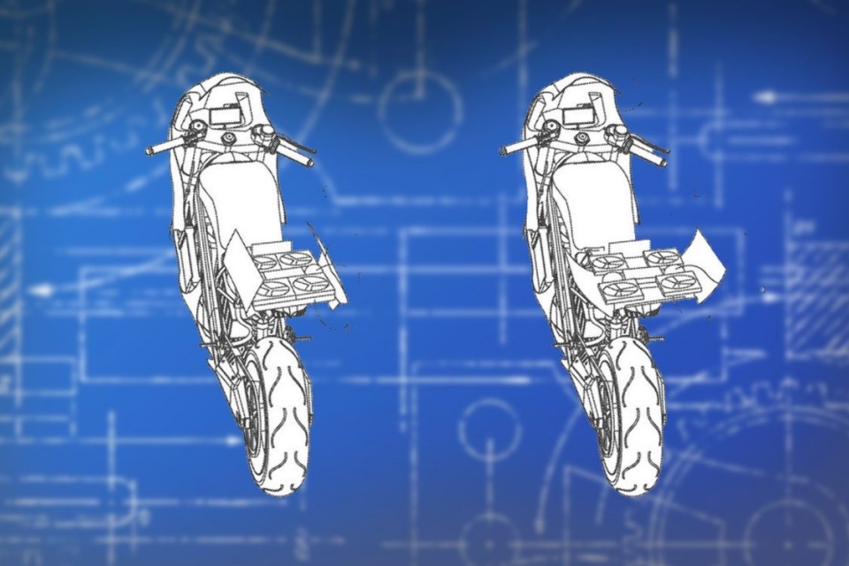 Honda patenteia moto elétrica com drone na traseira