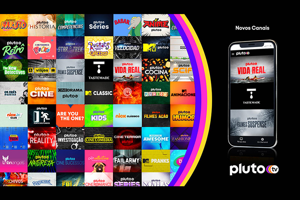 Pluto TV lança mais três novos canais gratuitos no Brasil