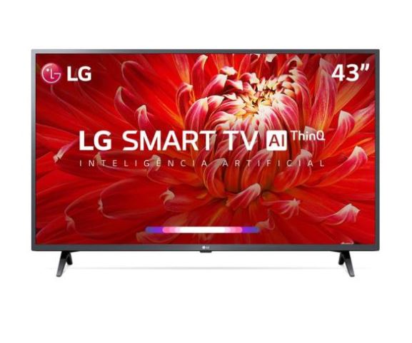 Imagem: Smart TV LED 43" Full HD, LG ThinQ AI LM6300