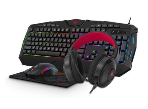 Imagem: Kit Gamer Mouse, Teclado, Mousepad e Headset, Havit