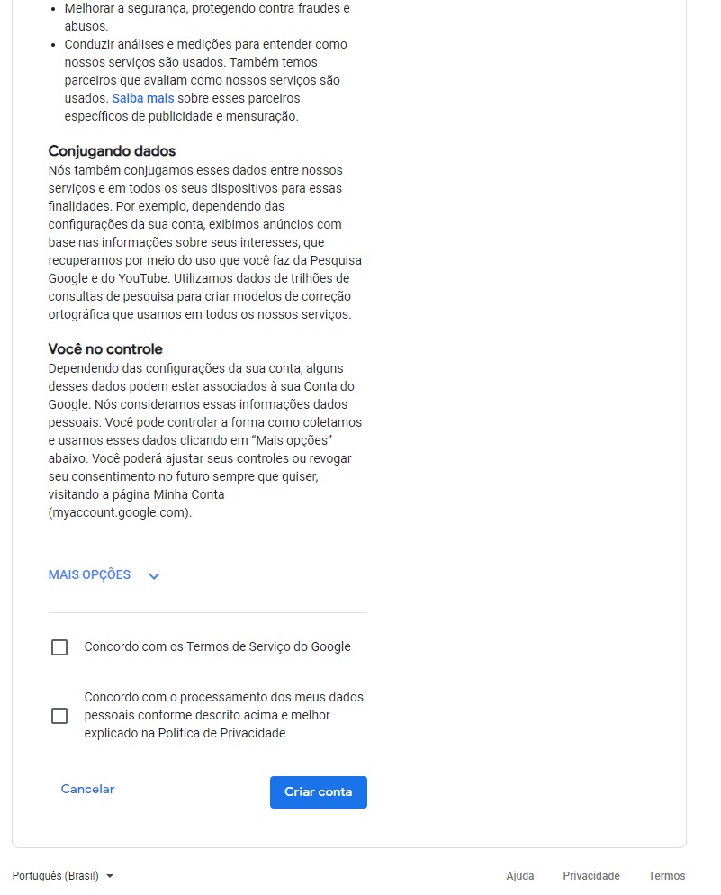 Como criar uma conta no gmail passo a passo tecmundo