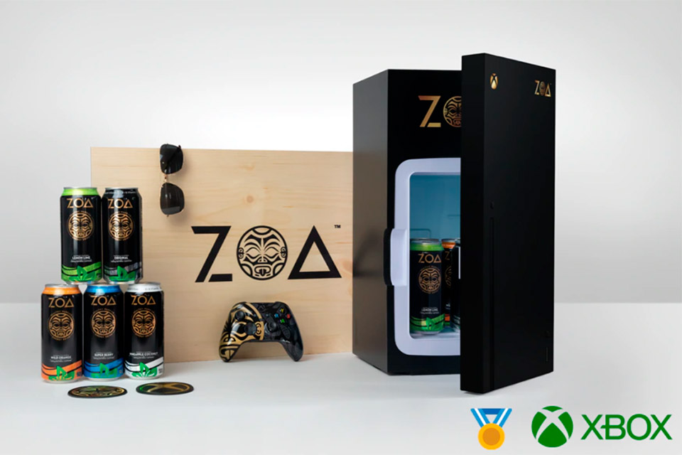 Microsoft e The Rock apresentam frigobar do Xbox Series X