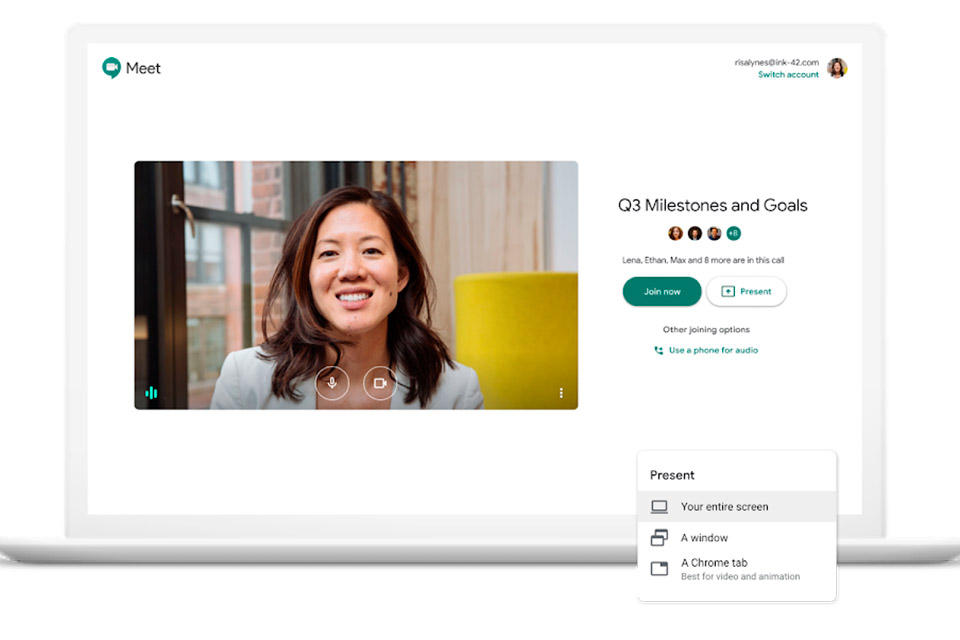 Imagem de: Chamadas ilimitadas do Google Meet são estendidas até junho