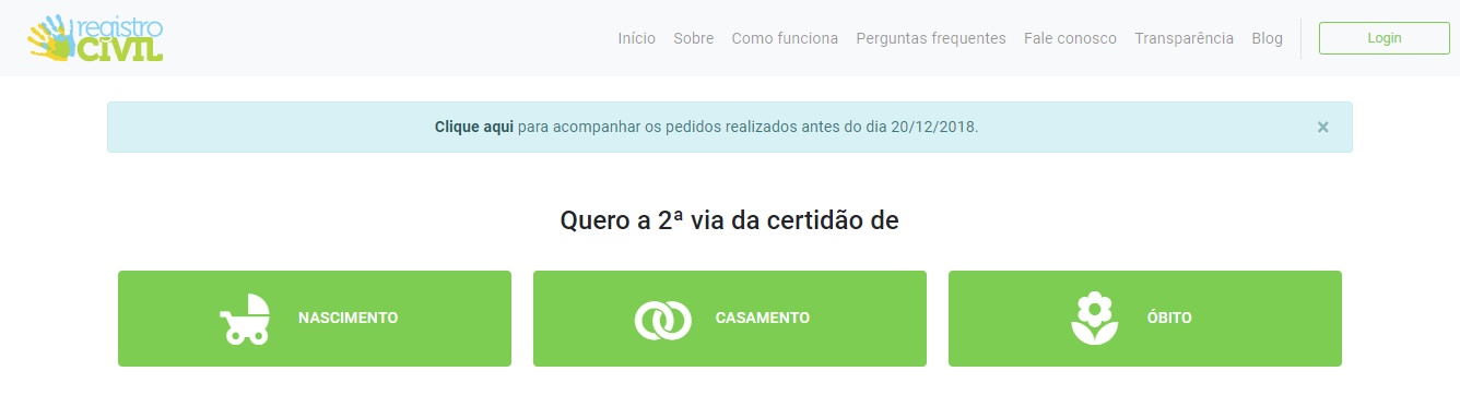 (Fonte: Registro Civil/Reprodução)