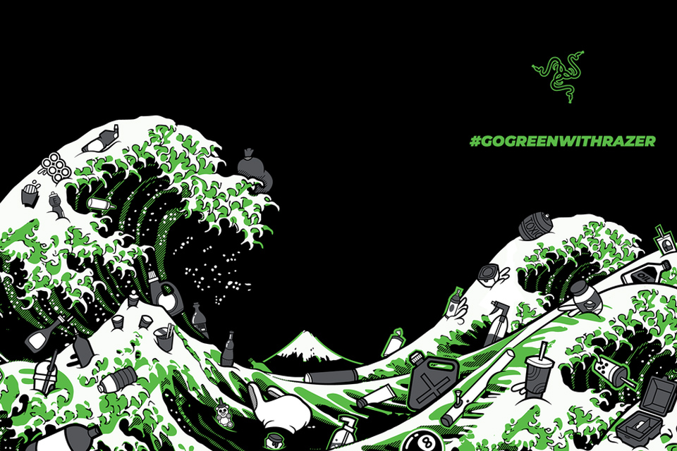 Razer lança Kanagawa Wave, linha de roupas feita com plástico reciclado