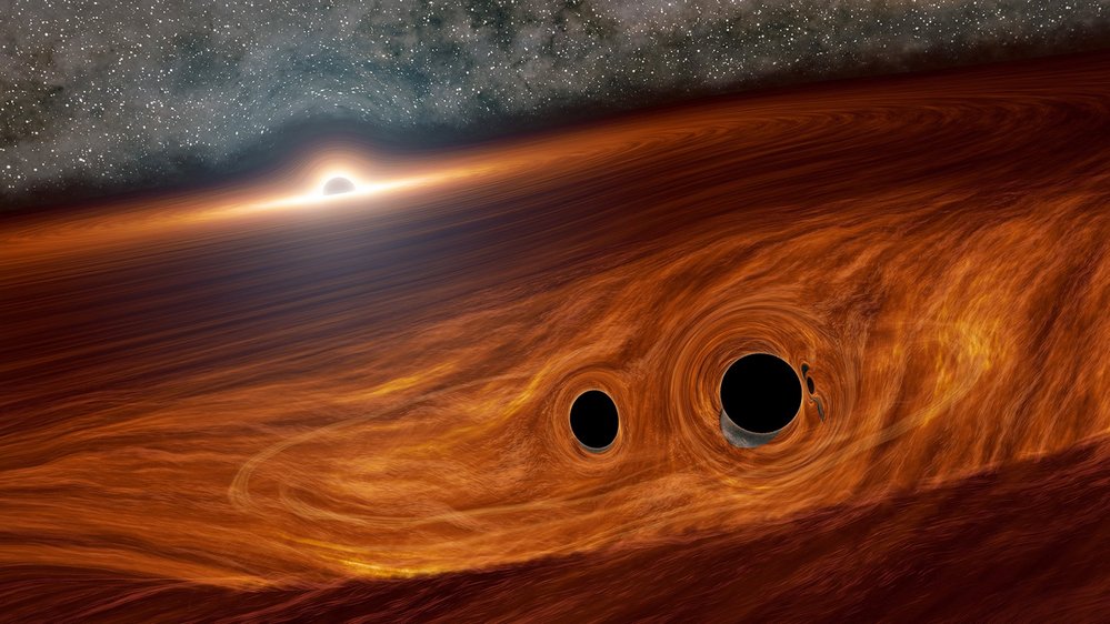 In 2019, both LIGO and Virgo identified a collision between black holes by both gravitational waves and emitted light.