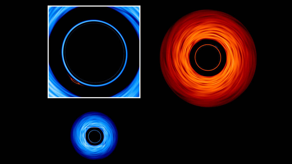 Buracos negros 'dançam' juntos em incrível simulação da NASA