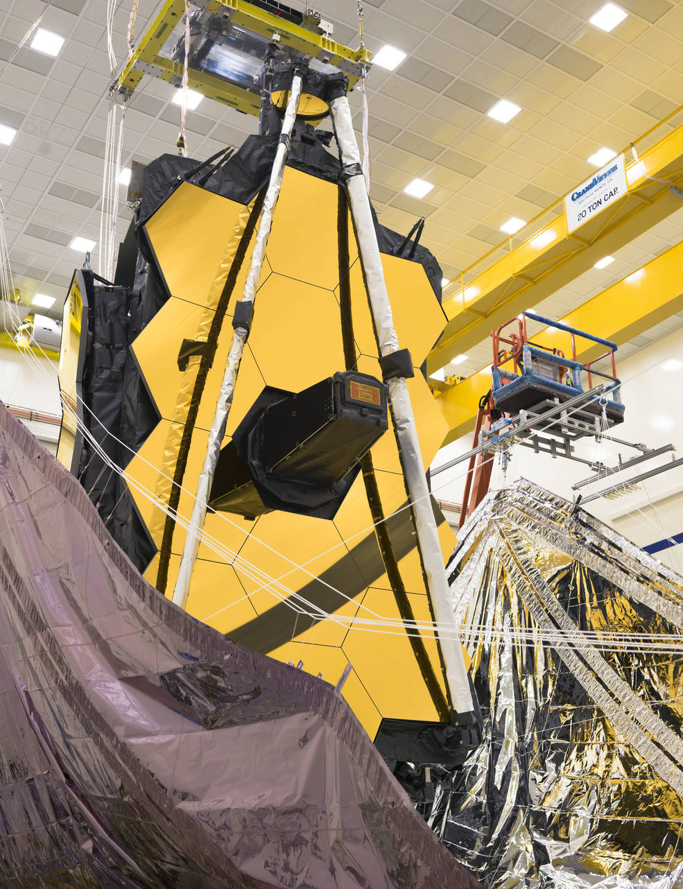 James Webb telescope, due to be launched this year. Credit: NASA / Chris Gunn