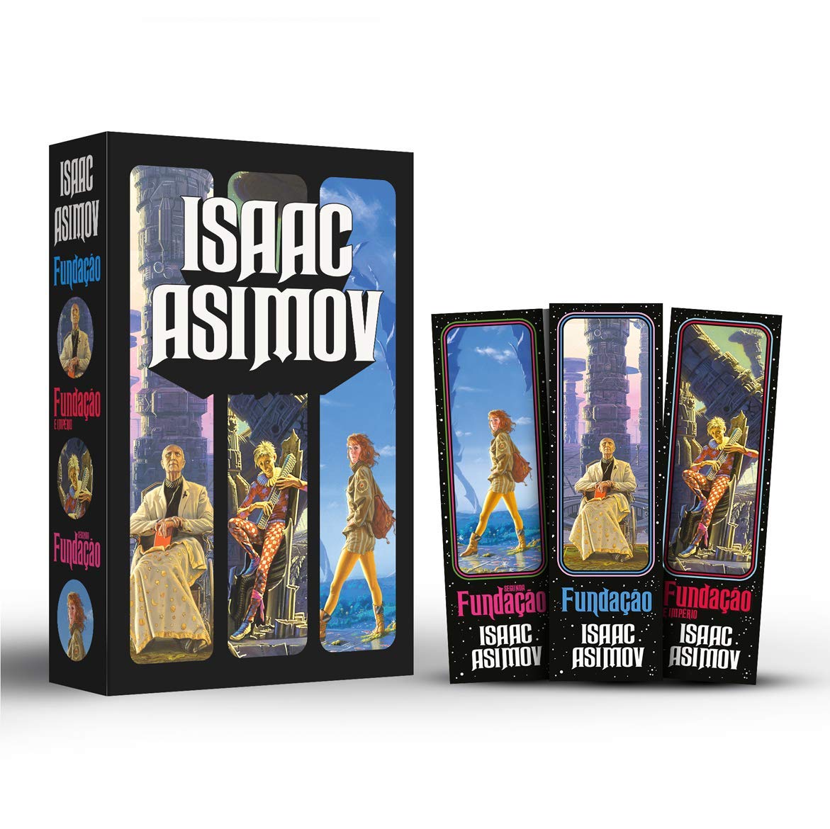 Image: Foundation Trilogy Box + 3 Special Bookmarks by Isaac Asimov