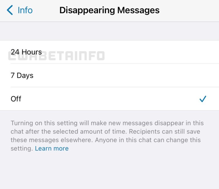 Atualização do WhatsApp: Mensagens atuodestrutivas