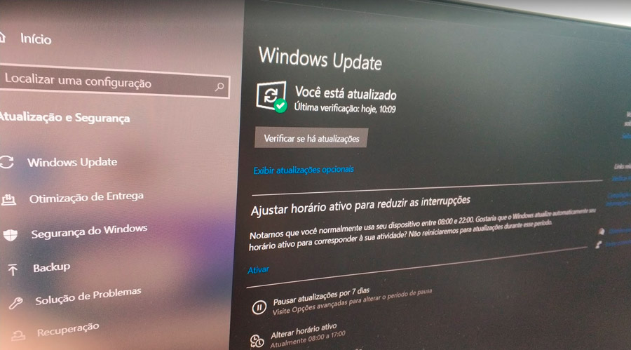 ativar windows update windows 10