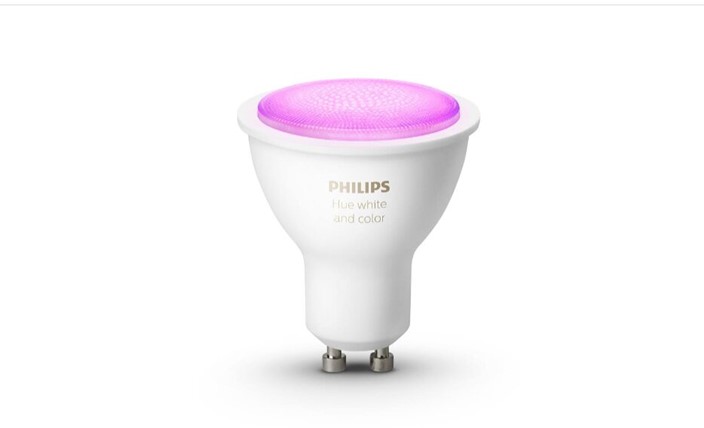 Imagem: Lâmpada inteligente Philips Hue Gu10 White & Color Ambiance
